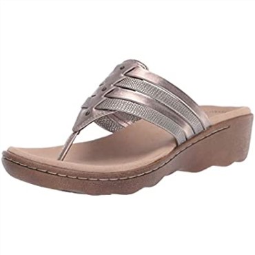 Sandalia Clarks Phebe Carman De Cuero Metalizado Peltre Para Mujer