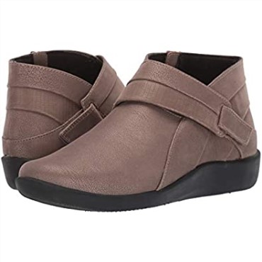 Botines Clarks Sillian Rani De Mujer Sintético Metalizado Peltre