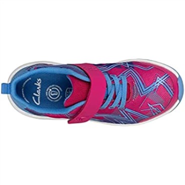 Zapatillas Clarks Rosa Aeon Pace Niño Textil Combi Rosa