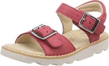 Sandalias Clarks De Cuero Rosa Para Niñas Crown Bloom T Sling Back