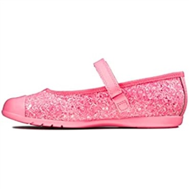 Clarks Rosa Rosa Sintético Rosa Sintético Niño Niña Baile Tap T Bailarinas Niño