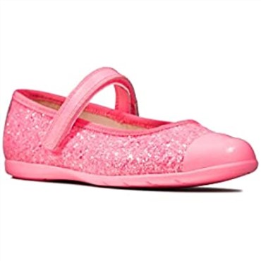 Clarks Rosa Rosa Sintético Rosa Sintético Niño Niña Baile Tap T Bailarinas Niño