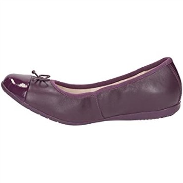 Zapatos De Cuero Para Niñas Clarks Purple Dance Puff Jnr