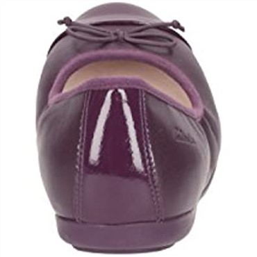 Zapatos De Cuero Para Niñas Clarks Purple Dance Puff Jnr