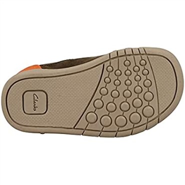 Clarks Rex Play Niño Caqui Verde Cuero Niños Rip Tape Zapatos 6 G Caqui Cuero