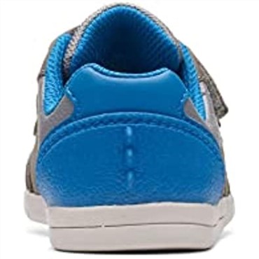 Clarks Rex Play Zapatos De Cuero Para Niños Pequeños Gris/azul