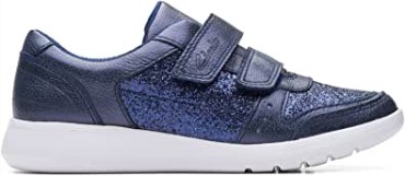 Zapatos De Cuero Para Niños Clarks Scape Spirit Azul
