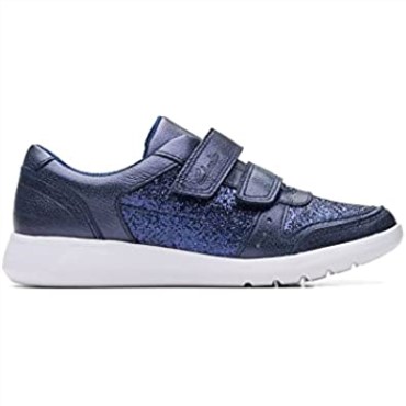 Zapatos De Cuero Para Niños Clarks Scape Spirit Azul