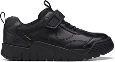 Zapatos Clarks Scooter Dry Kid Cuero Negro Impermeable