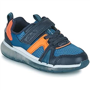 Zapatillas Niño Clarks Spark Flash Ko Azul Combinación De Materiales 1 Niño