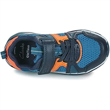 Zapatillas Niño Clarks Spark Flash Ko Azul Combinación De Materiales 1 Niño