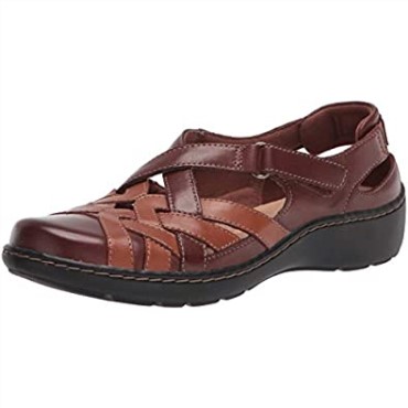 Mocasines Clarks Tan Cuero Combi Mujer Cora Dream Mocasines Planos