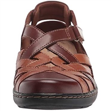 Mocasines Clarks Tan Cuero Combi Mujer Cora Dream Mocasines Planos