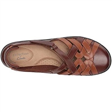 Mocasines Clarks Tan Cuero Combi Mujer Cora Dream Mocasines Planos
