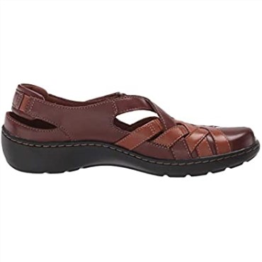 Mocasines Clarks Tan Cuero Combi Mujer Cora Dream Mocasines Planos