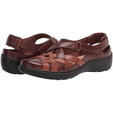 Mocasines Clarks Tan Cuero Combi Mujer Cora Dream Mocasines Planos