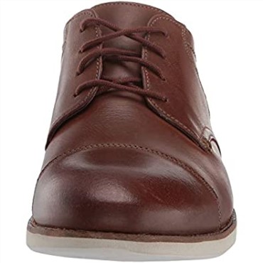 Clarks Marrón Cuero Hombres Raharto Vibe Oxford