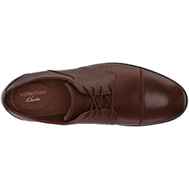 Clarks Marrón Cuero Hombres Raharto Vibe Oxford