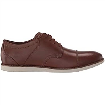 Clarks Marrón Cuero Hombres Raharto Vibe Oxford