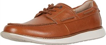 Clarks Marrón Cuero Hombres Un Piloto Zapatos De Encaje