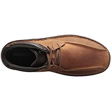 Clarks Cuero Marrón Hombres Vanek Rise Vanek Rise