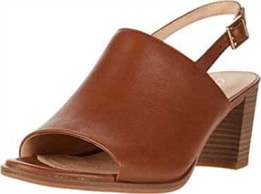 Sandalia De Tacón Clarks Kayl 60 De Mujer En Piel Color Canela