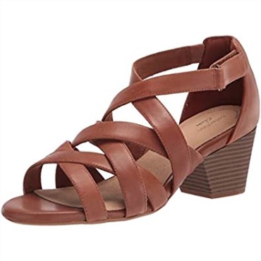 Sandalia Con Tacón Pop Lorene De Mujer Clarks En Piel Color Tostado