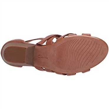 Sandalia Con Tacón Pop Lorene De Mujer Clarks En Piel Color Tostado