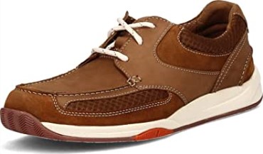 Zapatillas Clarks Langton Lane Para Hombre De Nobuk Tostado