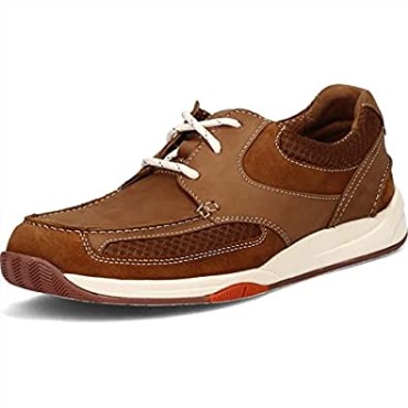 Zapatillas Clarks Langton Lane Para Hombre De Nobuk Tostado