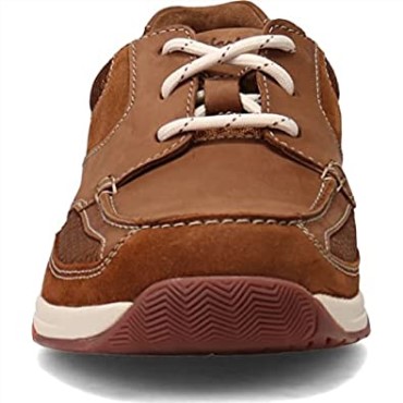 Zapatillas Clarks Langton Lane Para Hombre De Nobuk Tostado