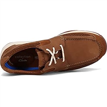 Zapatillas Clarks Langton Lane Para Hombre De Nobuk Tostado