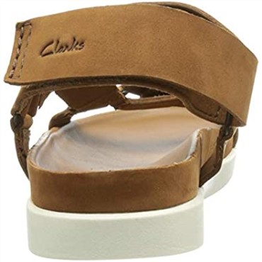 Sandalias Clarks Sunder Range Para Hombre De Nobuk Tostado