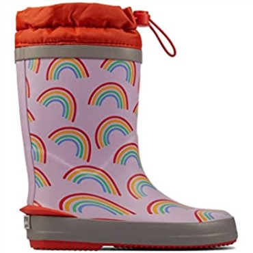 Botas De Agua Clarks Tarri Race Kid Sintético Lila Combi