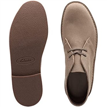 Botas Chukka Bushacre 2 Para Hombre De Ante Desgastado Color Topo De Clarks