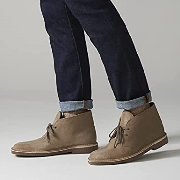 Botas Chukka Bushacre 2 Para Hombre De Ante Desgastado Color Topo De Clarks