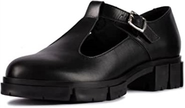 Zapatos De Cuero Clarks Teala Bar Negros