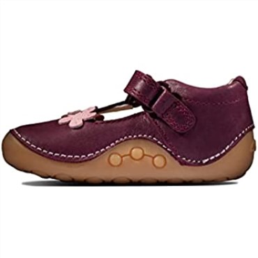 Clarks Ti Ny F Lower Zapatos De Cuero Para Niños Pequeños Charol Azul Marino