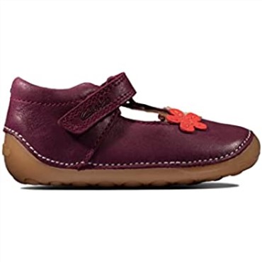 Clarks Ti Ny F Lower Zapatos De Cuero Para Niños Pequeños Charol Azul Marino