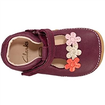 Clarks Ti Ny F Lower Zapatos De Cuero Para Niños Pequeños Charol Azul Marino