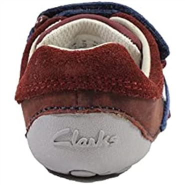 Zapatos Prewalker Para Niños Clarks Ti Ny Zakk De Cuero Marrón