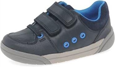 Zapatos De Bebé Clarks Tolby Buzz Niños Azul Marino