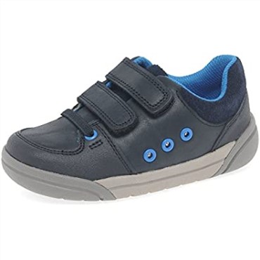 Zapatos De Bebé Clarks Tolby Buzz Niños Azul Marino