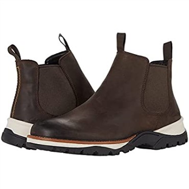 Clarks Topton Chelsea Cuero Negro Aceitoso Marrón Oscuro Cuero Aceitoso