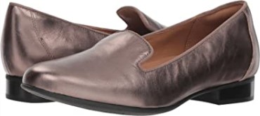Clarks Un Blush Step Para Mujer Pebble Metalizado Cuero
