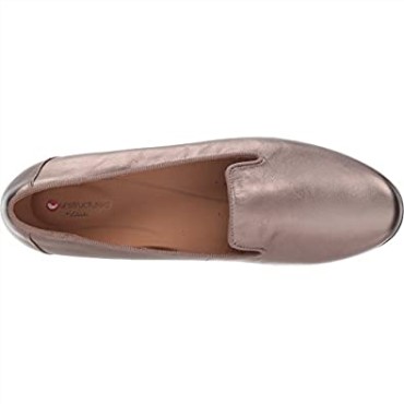 Clarks Un Blush Step Para Mujer Pebble Metalizado Cuero