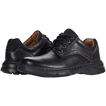 Clarks Un Brawley Pace Negro De Cuero Caído