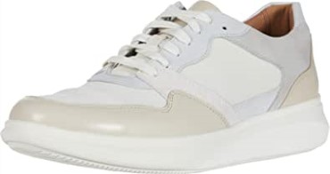 Clarks Un Globe Run Blanco/cuero Piedra/texto Combi Blanco Piedra Cuero Texto Combi