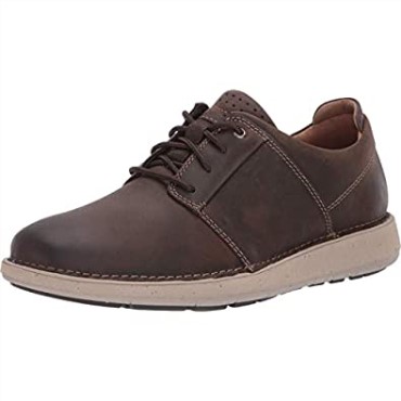 Clarks Un Larvik Encaje Marrón Cuero Aceitoso