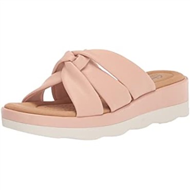 Sandalia Cuña Clarks Unisex-adulto Light Charm Rosa Claro Sintético